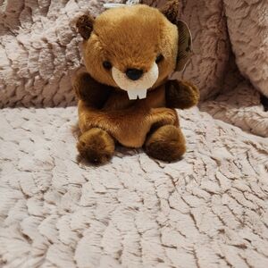 Brown Plush Beaver Toy